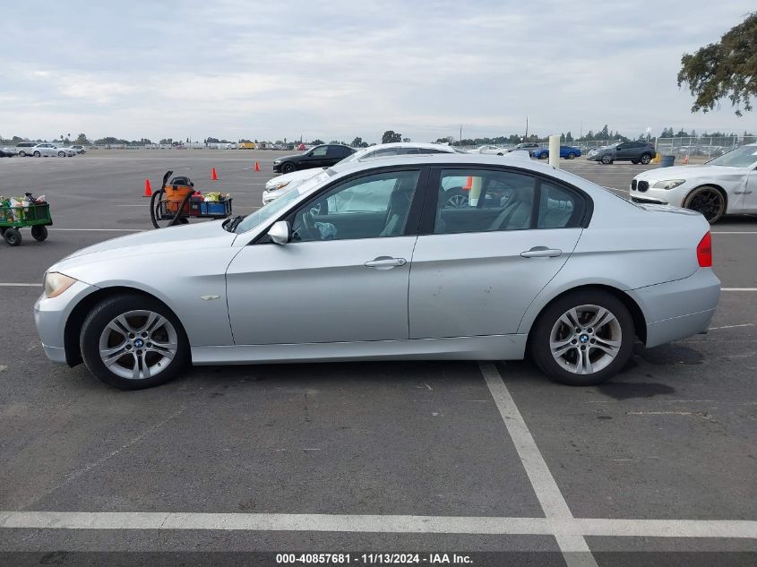 2008 BMW 328I VIN: WBAVA37528NL44012 Lot: 40857681