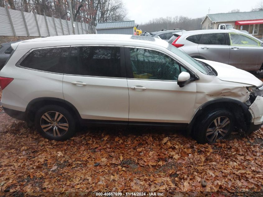 2017 Honda Pilot Ex-L VIN: 5FNYF6H54HB055021 Lot: 40857699