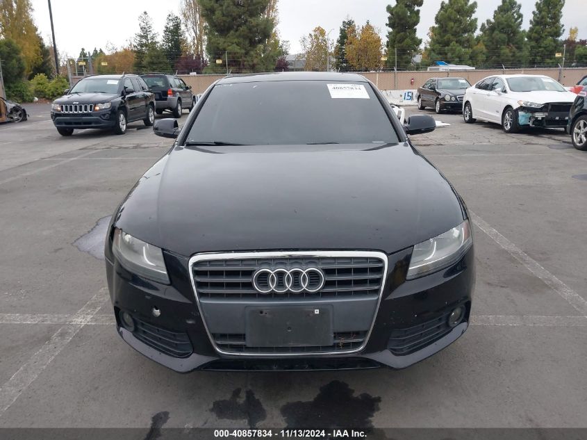 2011 Audi A4 2.0T Premium VIN: WAUAFAFL0BN045808 Lot: 40857834