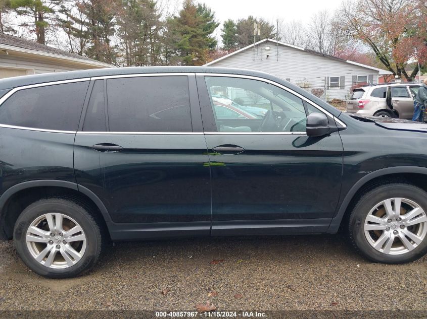 2016 Honda Pilot Lx VIN: 5FNYF6H17GB006990 Lot: 40857967