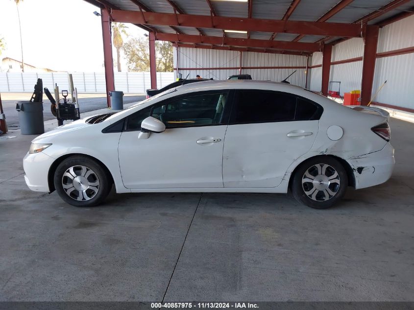 2014 Honda Civic Hybrid VIN: 19XFB4F25EE201606 Lot: 40857975