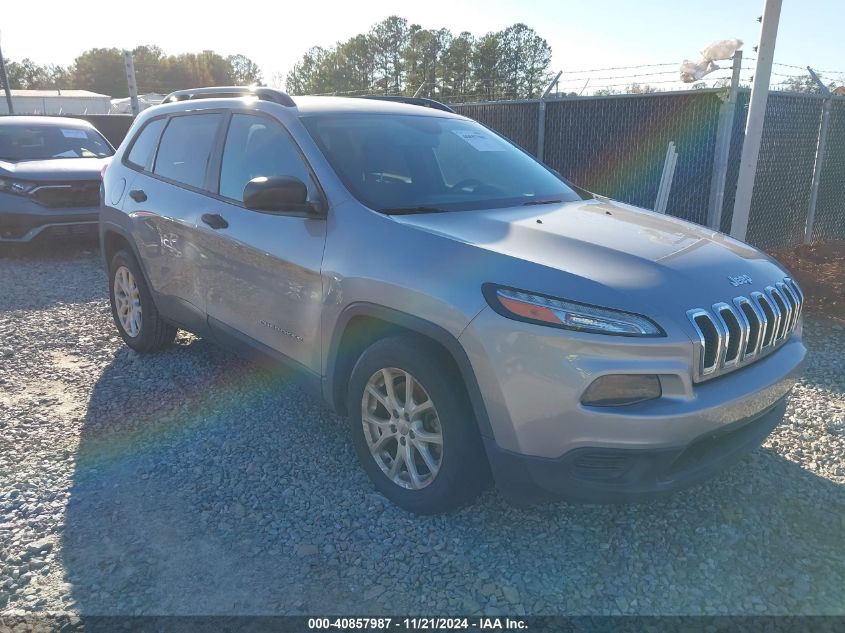 2016 Jeep Cherokee Sport VIN: 1C4PJLAB3GW184516 Lot: 40857987