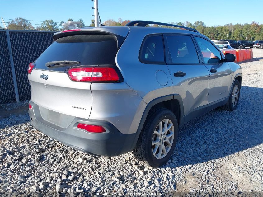 2016 Jeep Cherokee Sport VIN: 1C4PJLAB3GW184516 Lot: 40857987