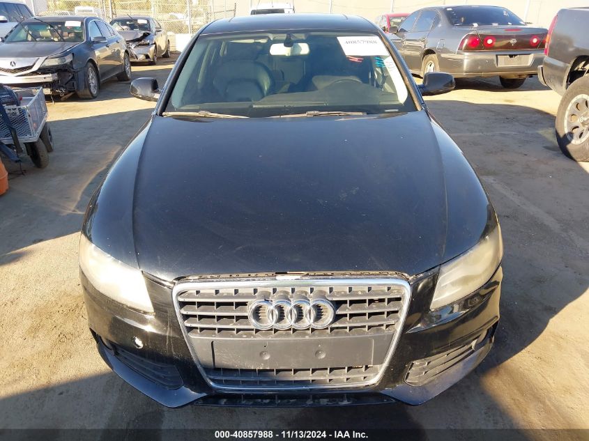 2010 Audi A4 2.0T Premium VIN: WAUEFAFL7AN059835 Lot: 40857988