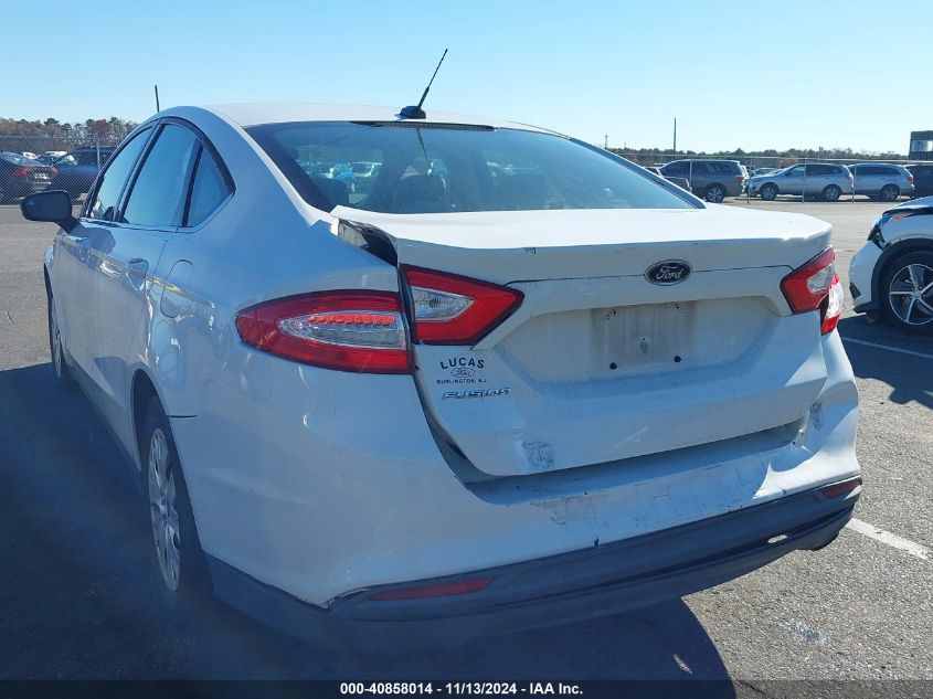 2013 FORD FUSION S - 3FA6P0G75DR277165