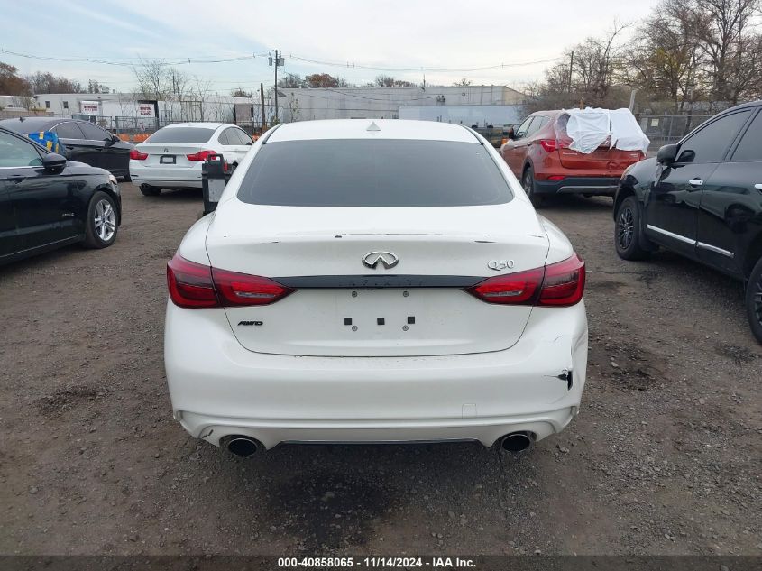 2019 Infiniti Q50 3.0T Luxe VIN: JN1EV7AR4KM558865 Lot: 40858065