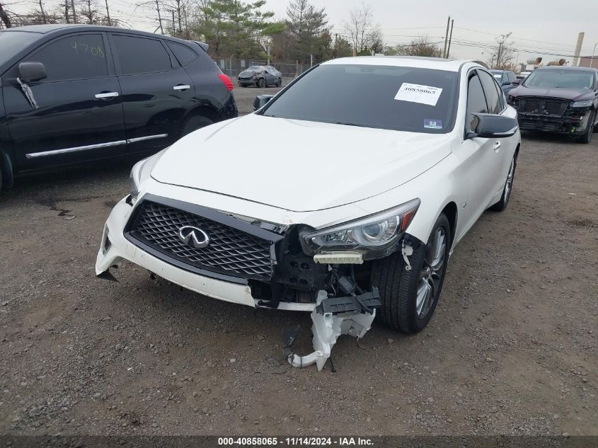 2019 Infiniti Q50 3.0T Luxe VIN: JN1EV7AR4KM558865 Lot: 40858065