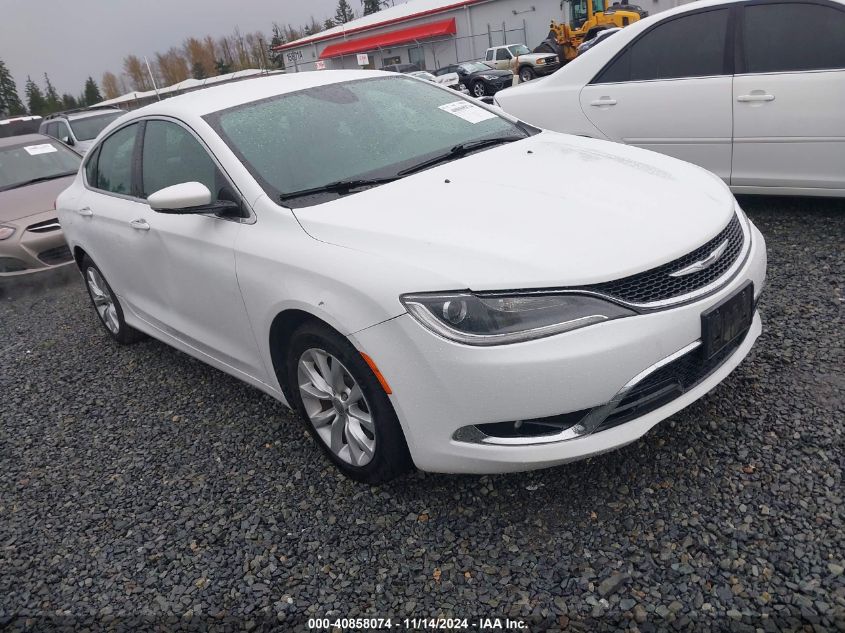 2015 Chrysler 200 C VIN: 1C3CCCCG9FN516937 Lot: 40858074