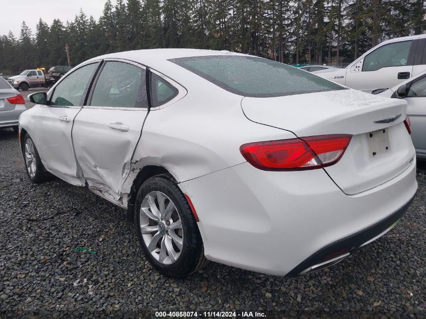 2015 Chrysler 200 C VIN: 1C3CCCCG9FN516937 Lot: 40858074