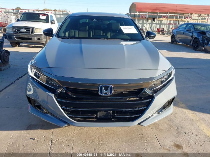 2022 Honda Accord Hybrid Sport VIN: 1HGCV3F27NA006700 Lot: 40858175