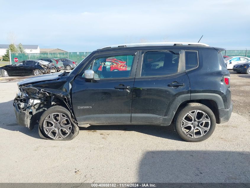 2017 Jeep Renegade Limited 4X4 VIN: ZACCJBDBXHPE66848 Lot: 40858182