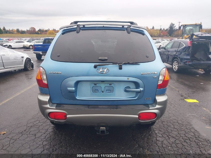 2003 Hyundai Santa Fe Gls/Lx VIN: KM8SC73D53U472744 Lot: 40858308