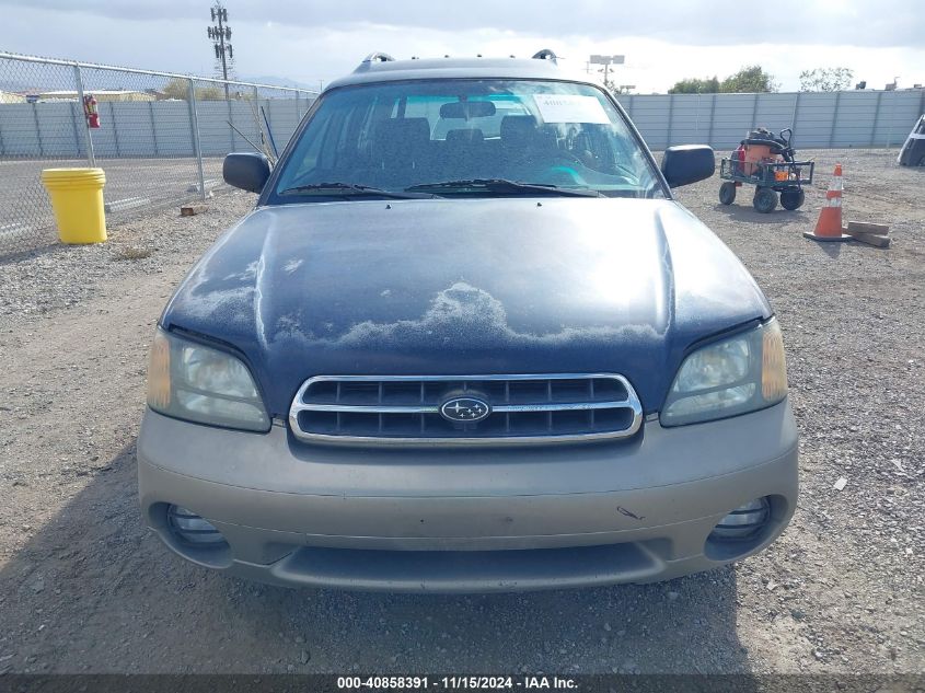 2002 Subaru Outback VIN: 4S3BH665X26301365 Lot: 40858391