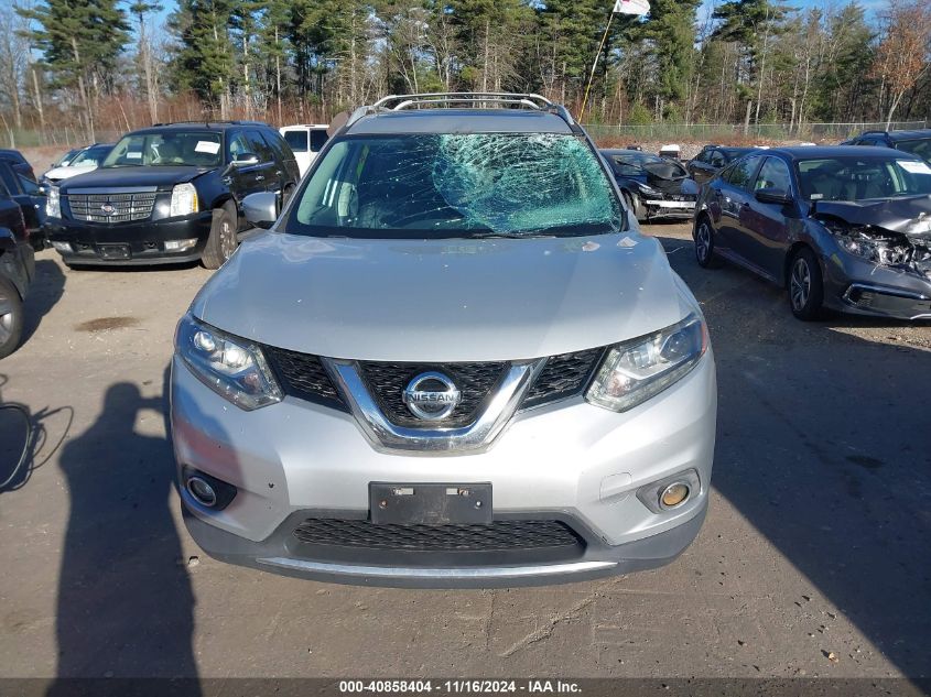 2015 Nissan Rogue Sl VIN: 5N1AT2MV2FC769437 Lot: 40858404