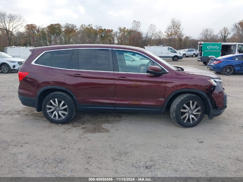 2021 Honda Pilot Awd Ex-L VIN: 5FNYF6H52MB036607 Lot: 40858405