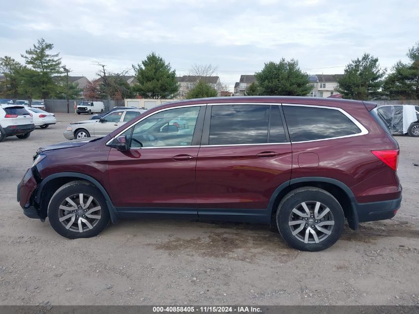 2021 Honda Pilot Awd Ex-L VIN: 5FNYF6H52MB036607 Lot: 40858405