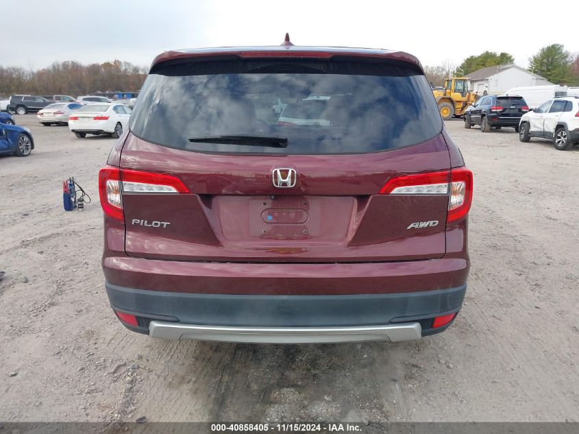 2021 Honda Pilot Awd Ex-L VIN: 5FNYF6H52MB036607 Lot: 40858405