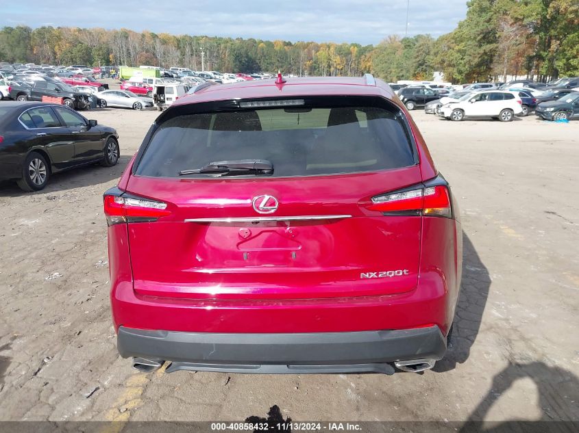 2015 Lexus Nx 200T VIN: JTJBARBZ5F2014556 Lot: 40858432