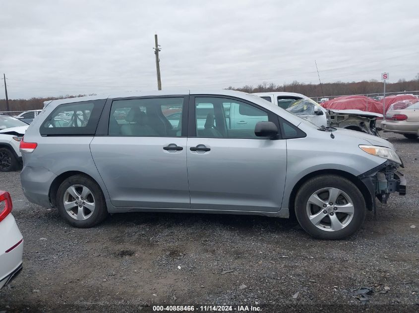 2014 Toyota Sienna L V6 7 Passenger VIN: 5TDZK3DC2ES458053 Lot: 40858466