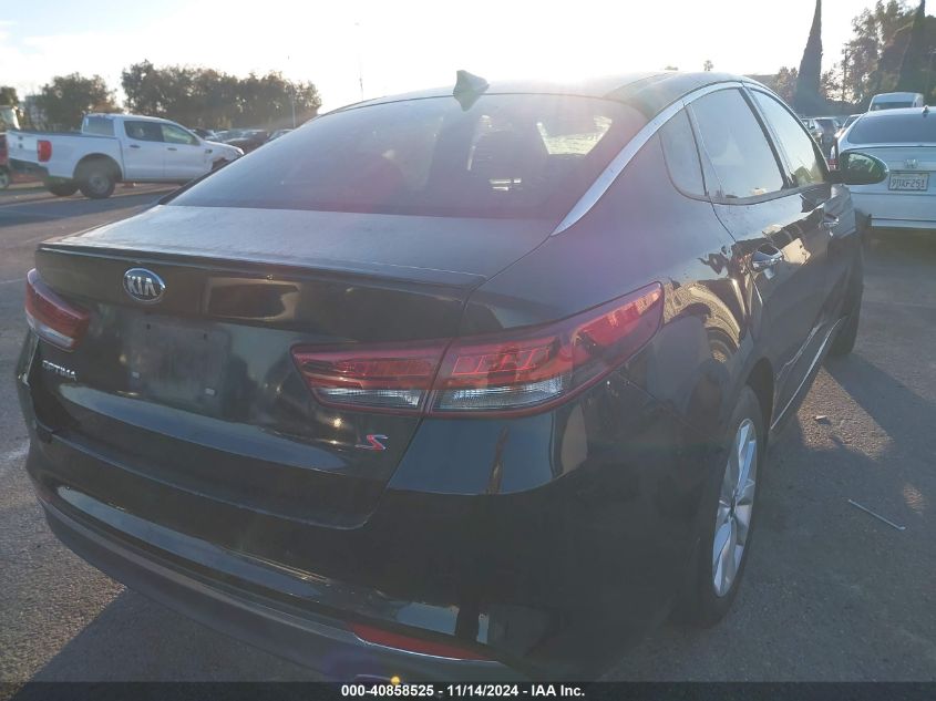 VIN 5XXGT4L30JG244671 2018 KIA Optima, S no.4