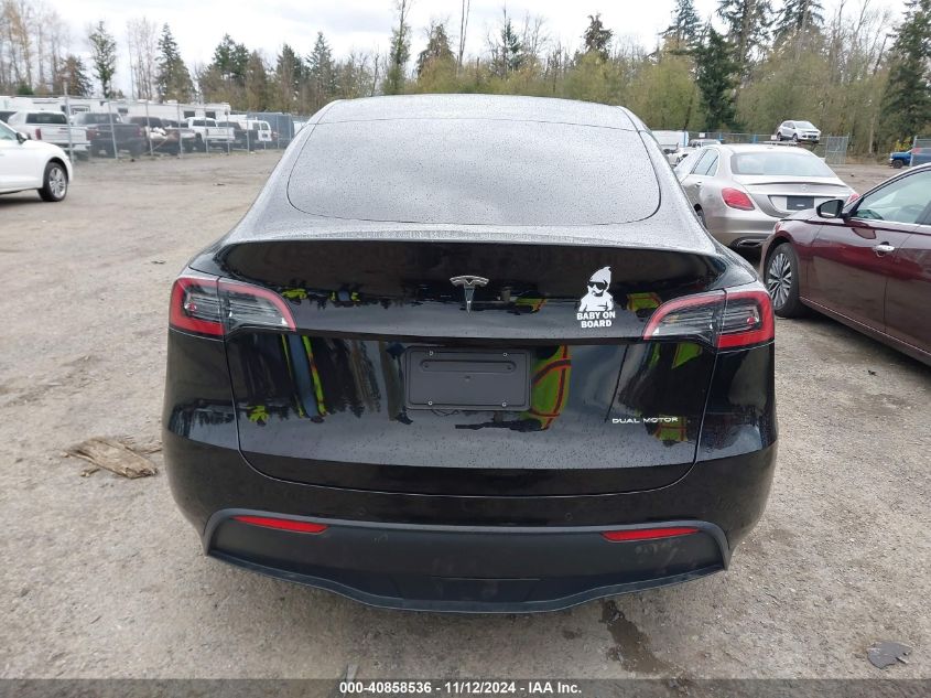 2021 Tesla Model Y Long Range Dual Motor All-Wheel Drive VIN: 5YJYGDEE8MF288268 Lot: 40858536