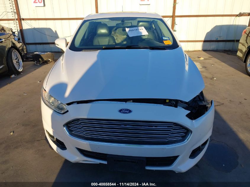 2013 Ford Fusion Hybrid Titanium VIN: 3FA6P0RU1DR337588 Lot: 40858544