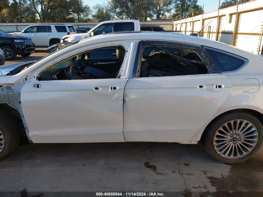 2013 Ford Fusion Hybrid Titanium VIN: 3FA6P0RU1DR337588 Lot: 40858544