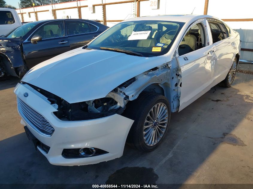 2013 Ford Fusion Hybrid Titanium VIN: 3FA6P0RU1DR337588 Lot: 40858544