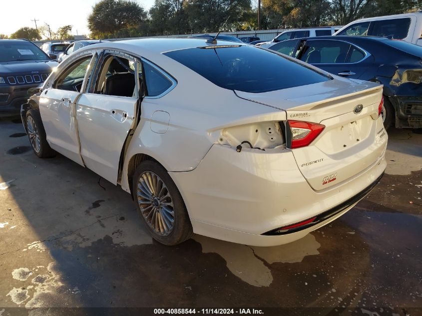 2013 Ford Fusion Hybrid Titanium VIN: 3FA6P0RU1DR337588 Lot: 40858544