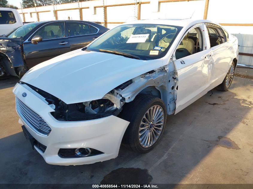 2013 Ford Fusion Hybrid Titanium VIN: 3FA6P0RU1DR337588 Lot: 40858544