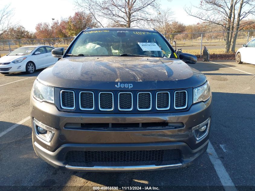 2018 Jeep Compass Limited 4X4 VIN: 3C4NJDCB5JT252287 Lot: 40858590