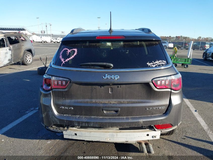 2018 Jeep Compass Limited 4X4 VIN: 3C4NJDCB5JT252287 Lot: 40858590