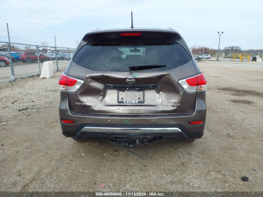 2016 Nissan Pathfinder Platinum VIN: 5N1AR2MM1GC655887 Lot: 40858600