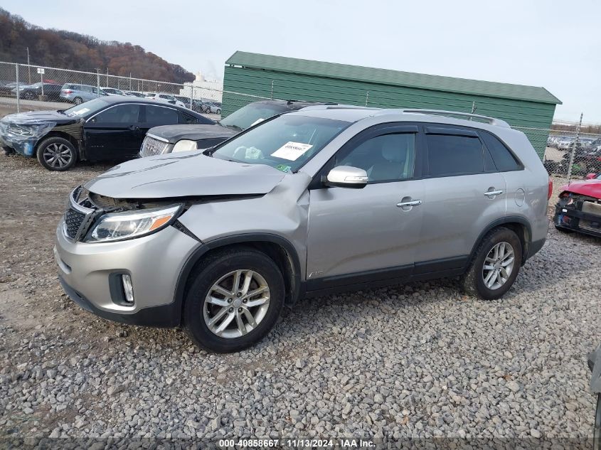 2014 Kia Sorento Lx VIN: 5XYKTCA68EG535485 Lot: 40858667