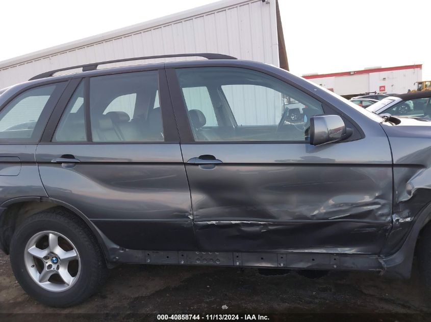 2003 BMW X5 3.0I VIN: 5UXFA53513LV89542 Lot: 40858744