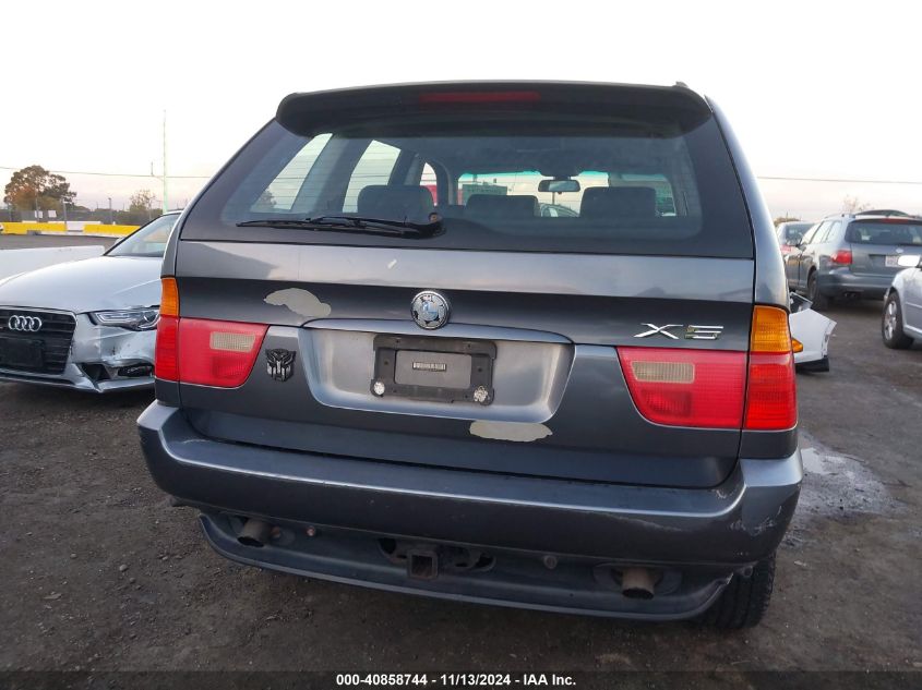 2003 BMW X5 3.0I VIN: 5UXFA53513LV89542 Lot: 40858744