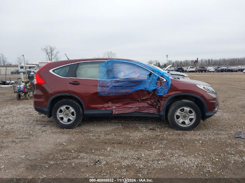 2015 Honda Cr-V Lx VIN: 5J6RM4H38FL099797 Lot: 40858832