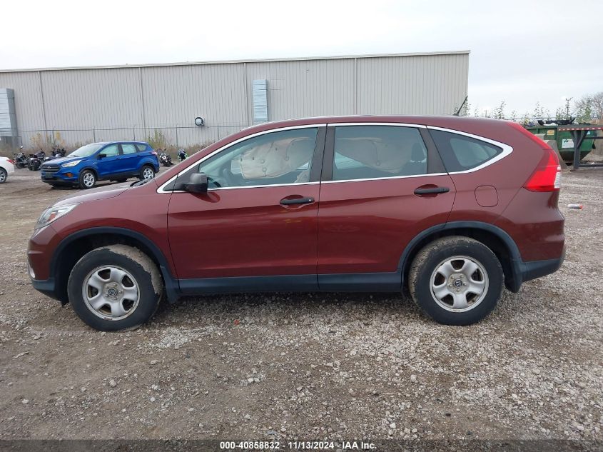 2015 Honda Cr-V Lx VIN: 5J6RM4H38FL099797 Lot: 40858832