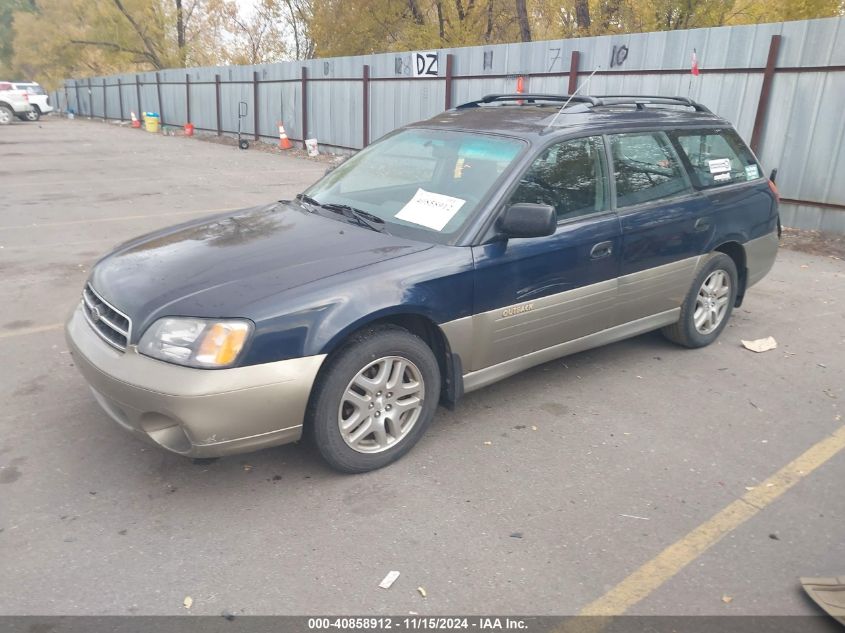 2000 Subaru Outback VIN: 4S3BH6750Y6631491 Lot: 40858912