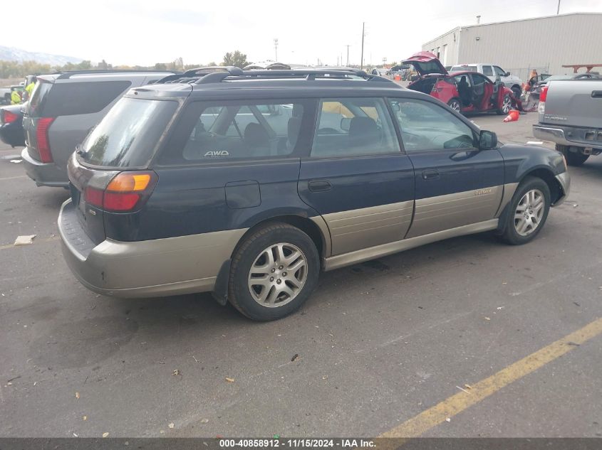 2000 Subaru Outback VIN: 4S3BH6750Y6631491 Lot: 40858912