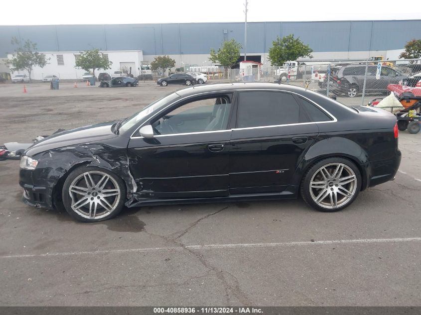 2007 Audi Rs 4 4.2L VIN: WUARU98E97N906213 Lot: 40858936