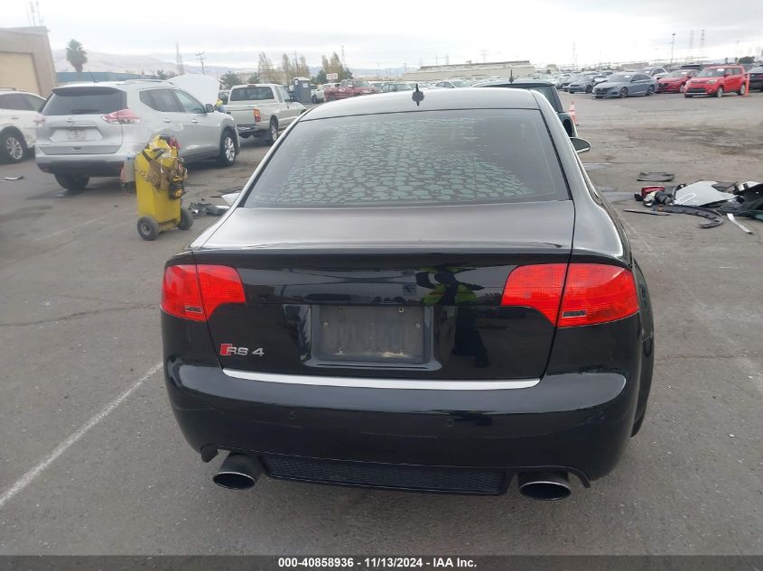 2007 Audi Rs 4 4.2L VIN: WUARU98E97N906213 Lot: 40858936