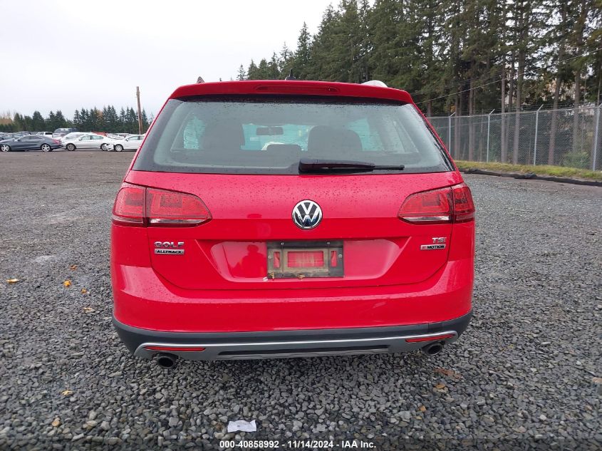 2017 Volkswagen Golf Alltrack Tsi S/Tsi Se/Tsi Sel VIN: 3VWH17AU3HM530494 Lot: 40858992