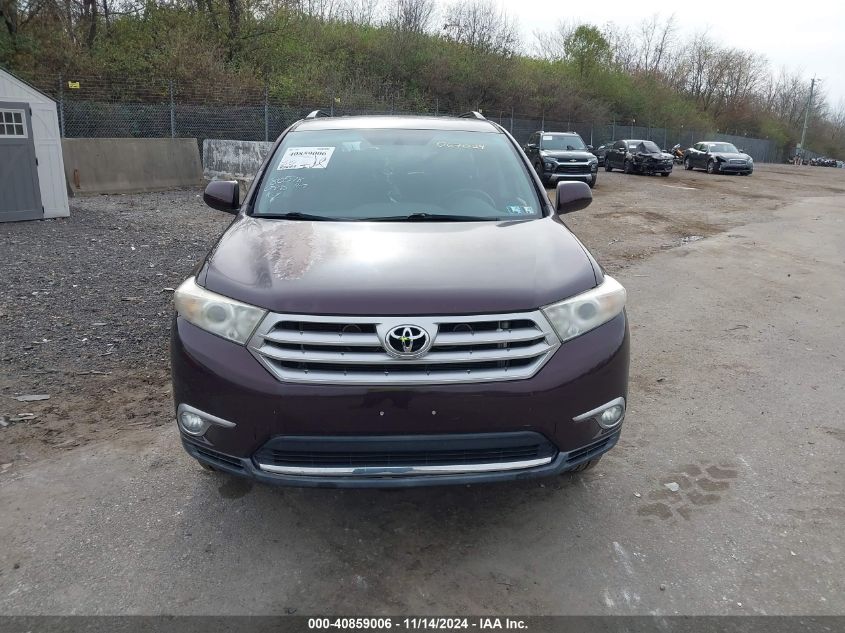 2011 Toyota Highlander Se V6 VIN: 5TDBK3EH2BS067024 Lot: 40859006