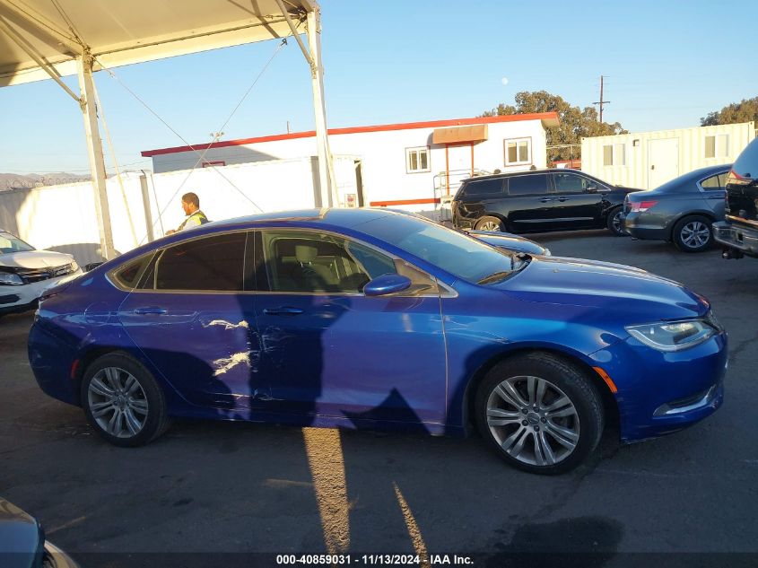 2015 Chrysler 200 Limited VIN: 1C3CCCABXFN753993 Lot: 40859031