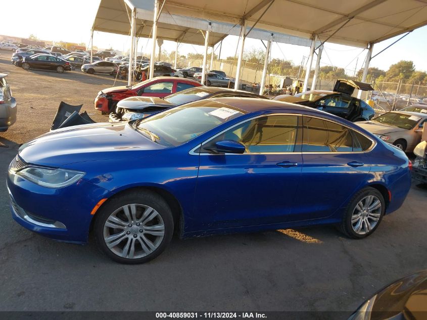 2015 Chrysler 200 Limited VIN: 1C3CCCABXFN753993 Lot: 40859031