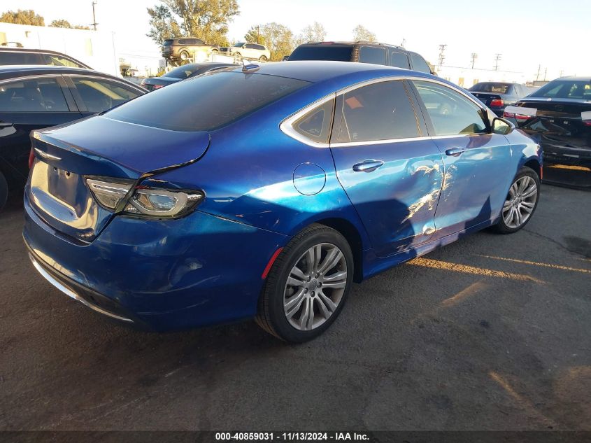 2015 Chrysler 200 Limited VIN: 1C3CCCABXFN753993 Lot: 40859031