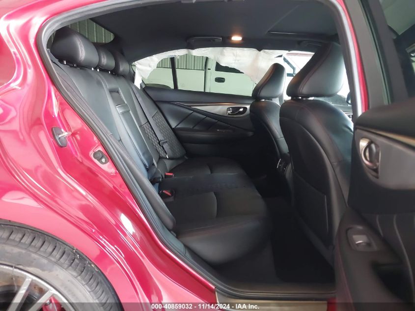 2019 Infiniti Q50 3.0T Red Sport 400 VIN: JN1FV7AR0KM801320 Lot: 40859032