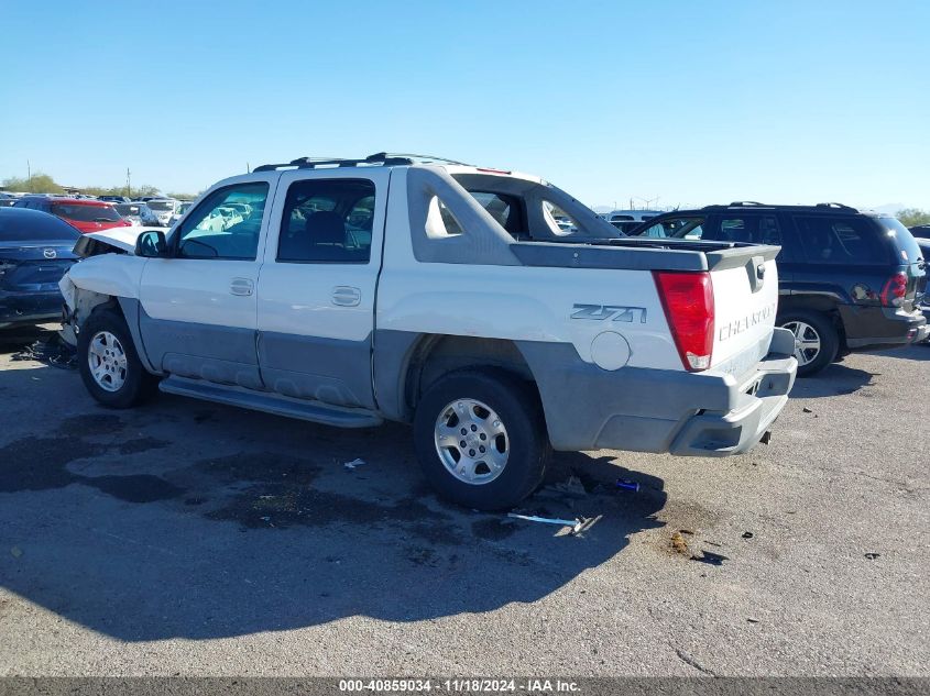 2002 Chevrolet Avalanche 1500 VIN: 3GNEK13T02G260920 Lot: 40859034