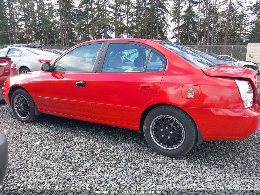 2005 Hyundai Elantra Gls/Gt VIN: KMHDN46D05U988123 Lot: 40859163